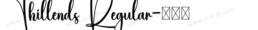 Thillends Regular字体转换
